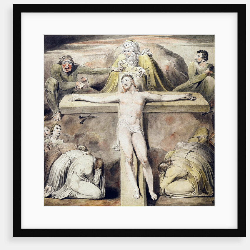 Christ Nailed to the Cross: The Third Hour by William Blake