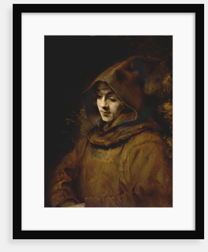 Portrait of Rembrandt's Son Titus, Dressed as a Monk by Rembrandt Harmensz van Rijn