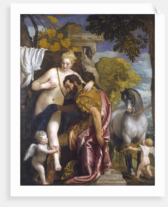 Mars and Venus United by Love by Paolo Veronese
