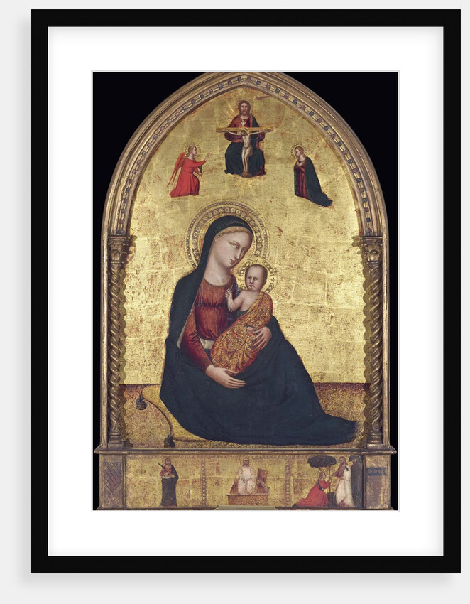 Madonna and Child with the Holy Trinity and the Annunciation by Lorenzo di Bicci