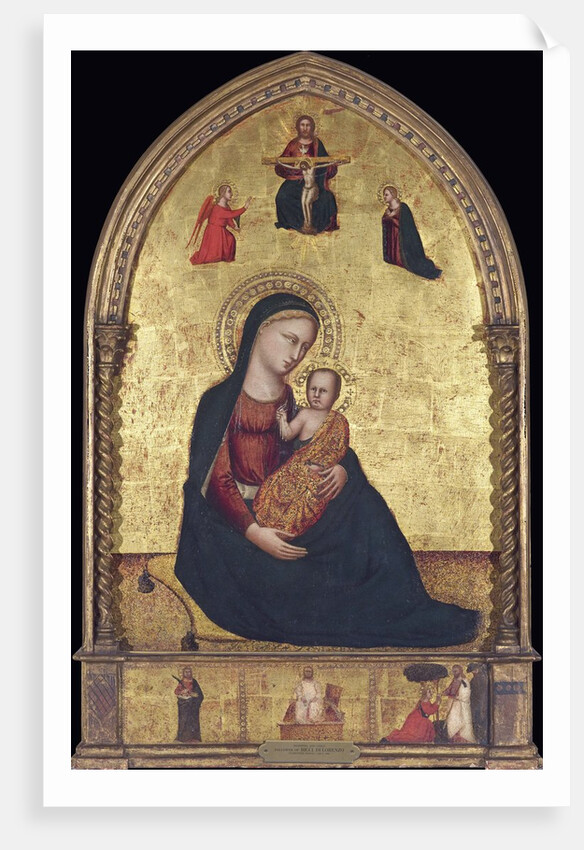 Madonna and Child with the Holy Trinity and the Annunciation by Lorenzo di Bicci