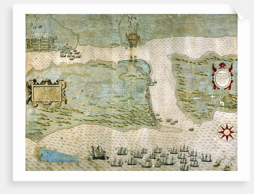 Sir Francis Drake's attack on Saint Augustine, Florida on May 28-29, 1586 by Anonymous