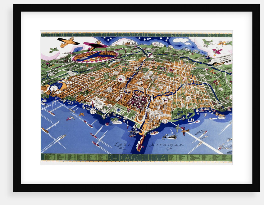Chicago World's Fair map by Anonymous