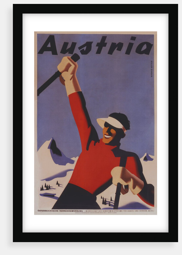 Austria travel poster by Anonymous