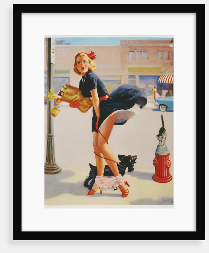 Sexy woman dropping groceries by Anonymous