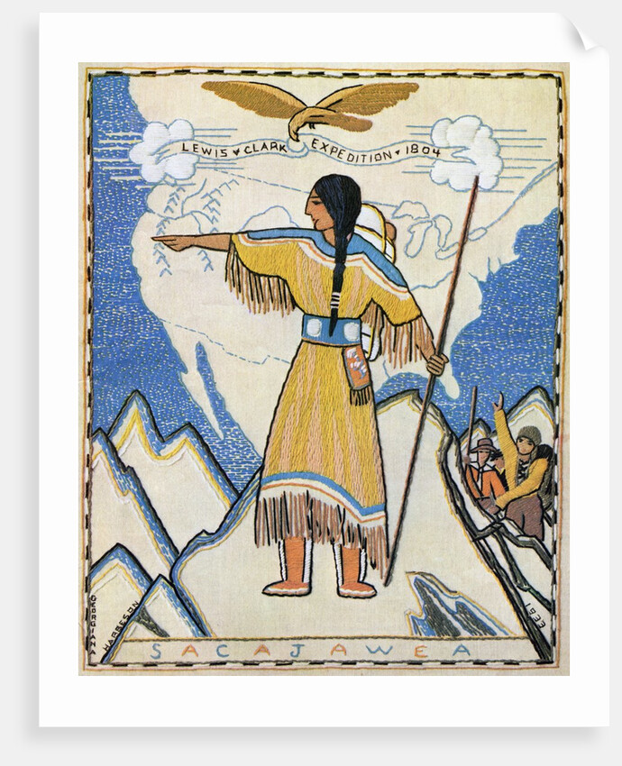 Sacajawea on Lewis and Clark Expedition by Anonymous