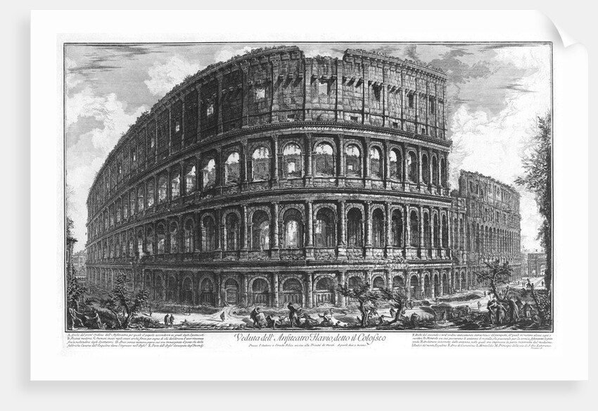 View of the Coliseum by Giovanni Battista Piranesi