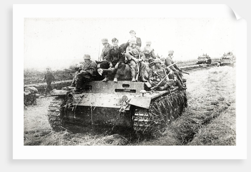 A German Panzer Pz KpwIII AusfE tank by Anonymous