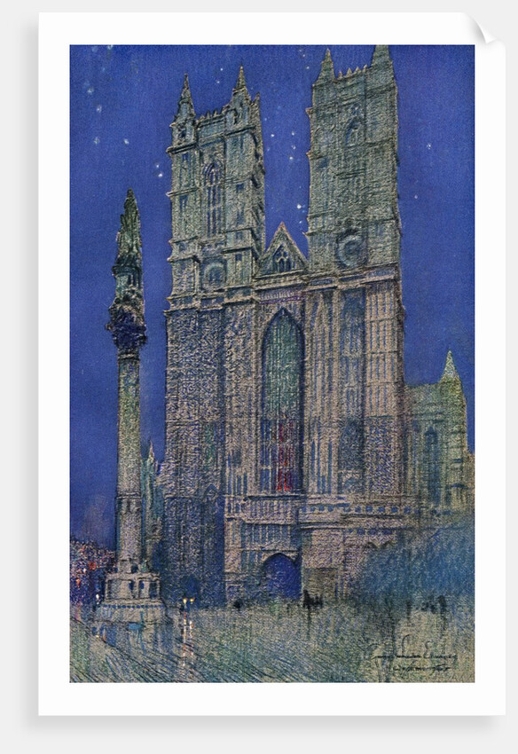 Westminster Cathedral at Night by Anonymous