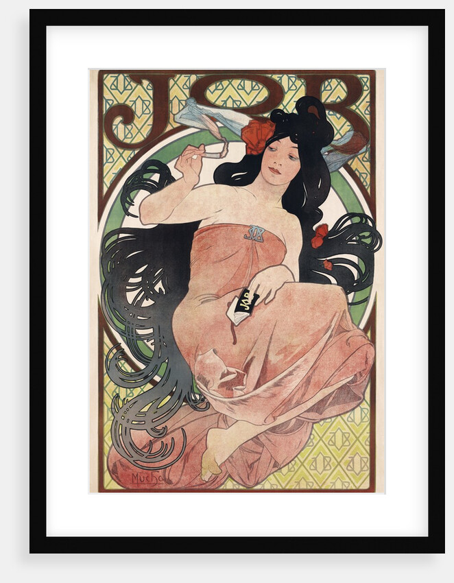 JOB Cigarettes poster by Alphonse Mucha