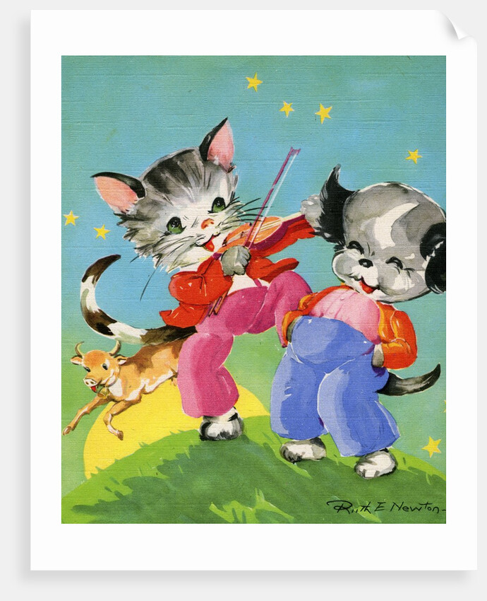 Hey Diddle Diddle illustration by Anonymous