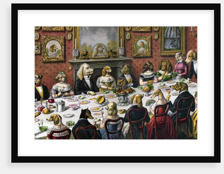 Dinner party for dogs by Anonymous