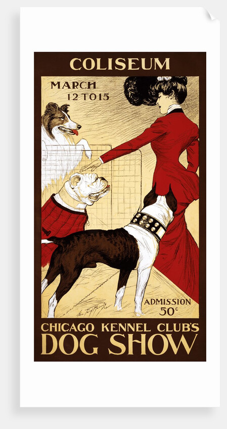 Poster for the 1902 Chicago Kennel Club Dog Show by Anonymous