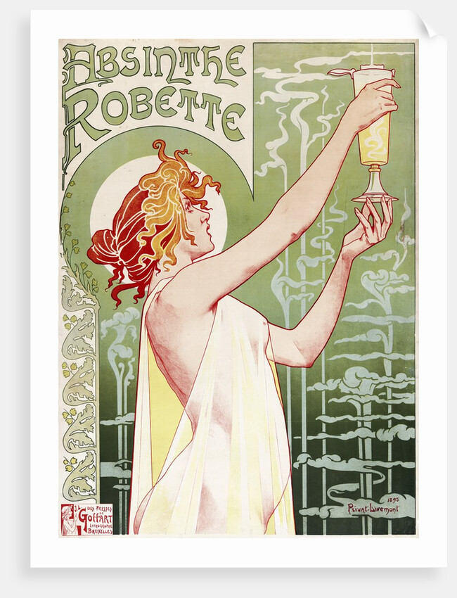 Absinthe Robette poster by Henri Privat-Livemont