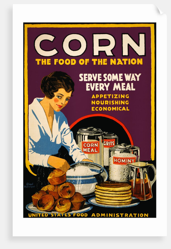 Corn, the Food of the Nation poster by Anonymous