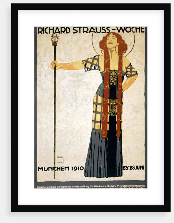 Richard Strauss-Woche poster by Ludwig Hohlwein