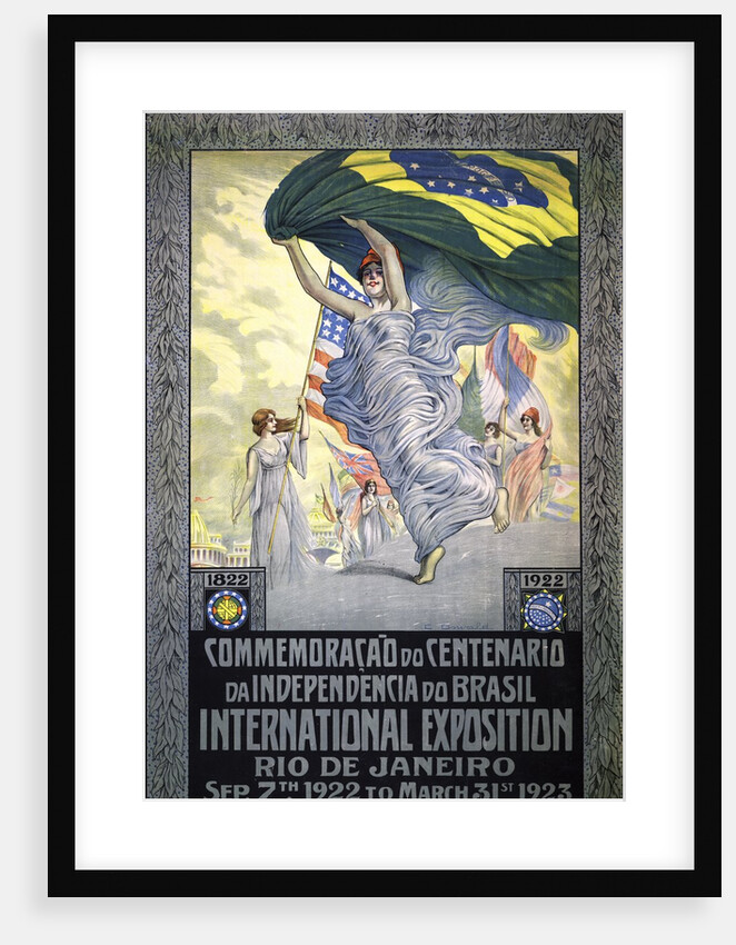 Centennial of Brazilian independence poster by Anonymous