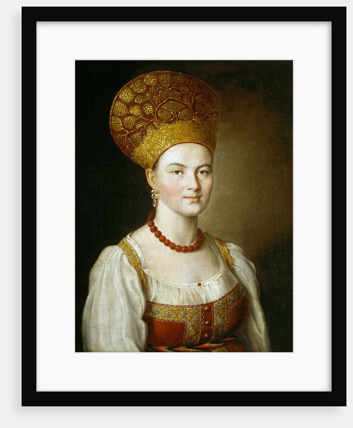 Portrait of a Woman in Traditional Russian Costume by Ivan Petrovich Argunov