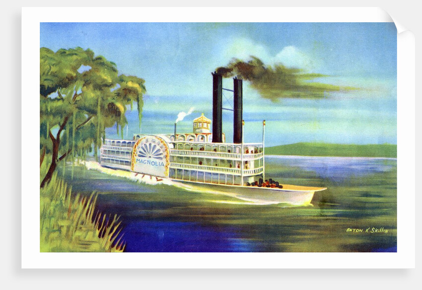 The Mississippi steamboat Magnolia by Anonymous