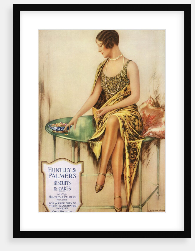 Flapper with long pearls and bobbed hair by Anonymous