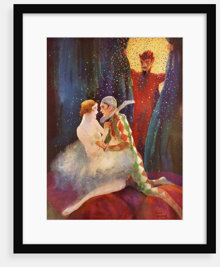 The Devil discovers Harlequin and his lover by Anonymous