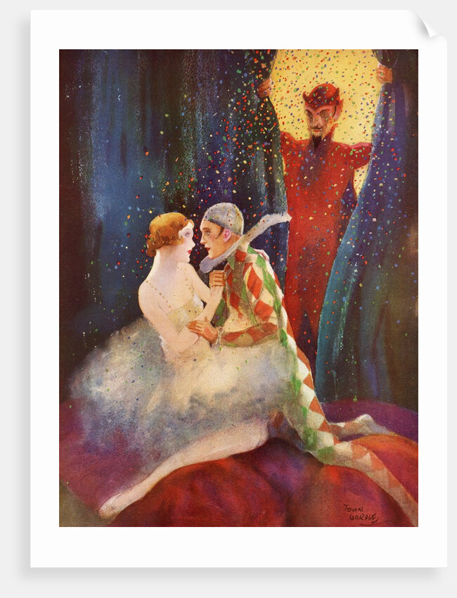 The Devil discovers Harlequin and his lover by Anonymous
