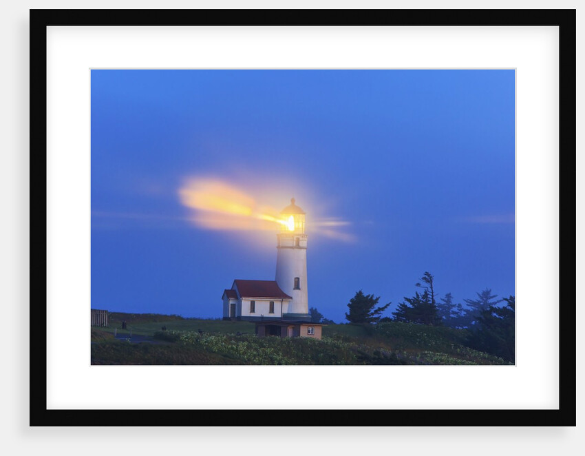 light thru fog, Cape Blanco Lighthouse, South Oregon Coast, Pacific Ocean, Pacific Northwest. by Anonymous