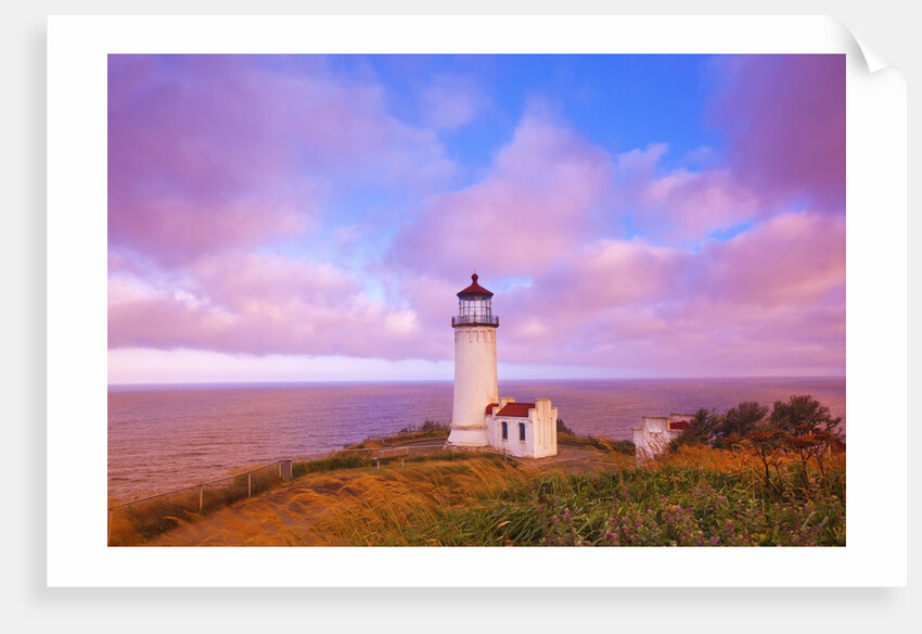 sunrise North Head Lighthouse, Washington State, Pacific Ocean, Pacific Northwest. by Anonymous