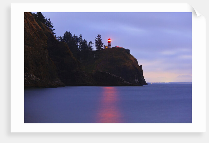sunrise Cape Disapointment Lighthouse, Washington State, Pacific Northwest by Anonymous