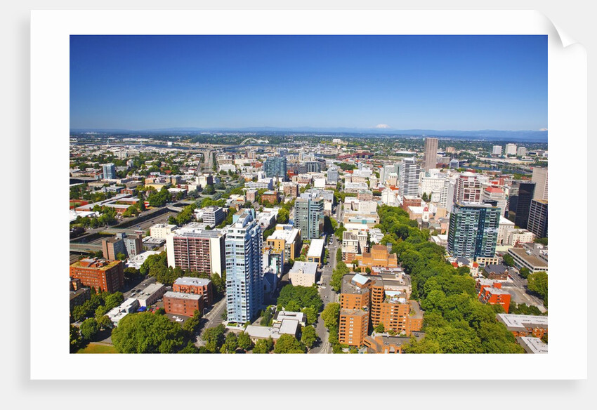 aerial image of Portland, Oregon, Pacific Northwest. by Anonymous