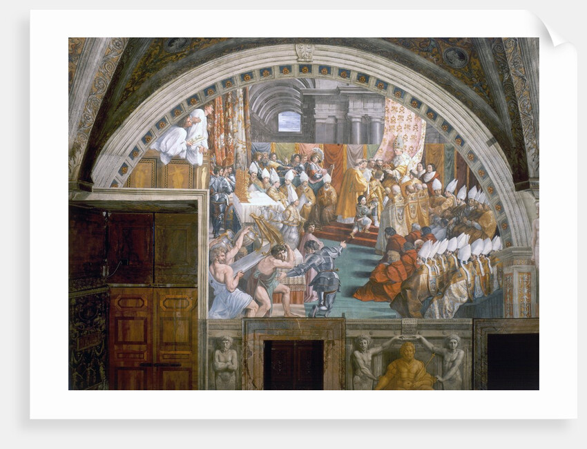 The Coronation of Charlemagne by Raphael