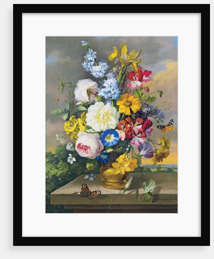 Floral Still-Life by Anton Hartinger