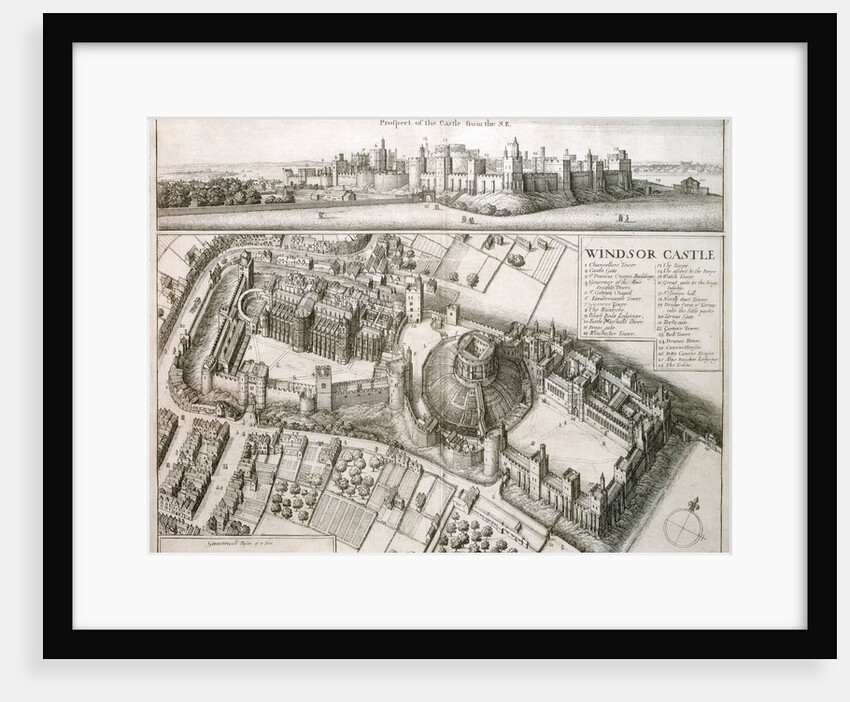 Aerial view of Windsor Castle by Anonymous