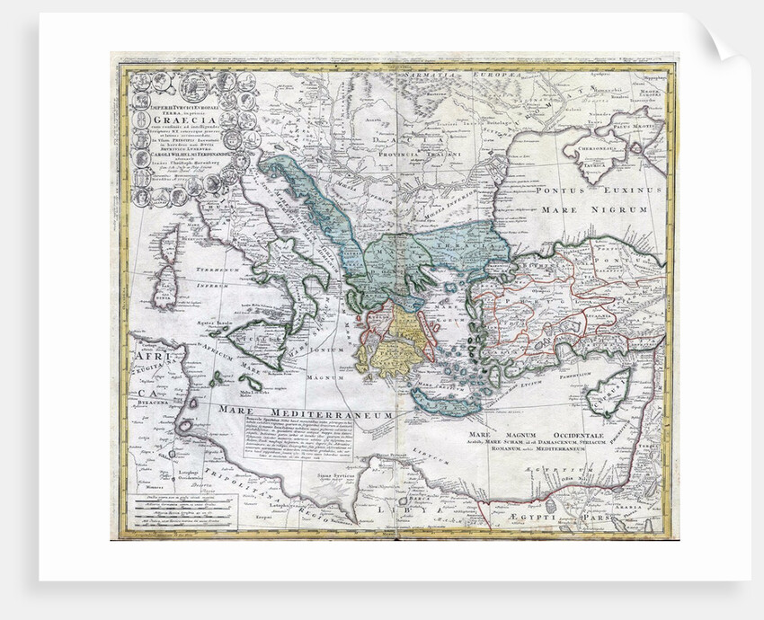 Map of the Ancient Greek World by Anonymous