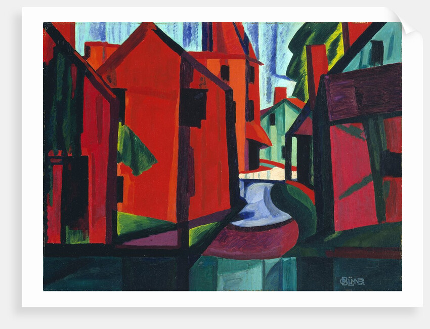 Little Falls, New Jersey by Oscar Bluemner