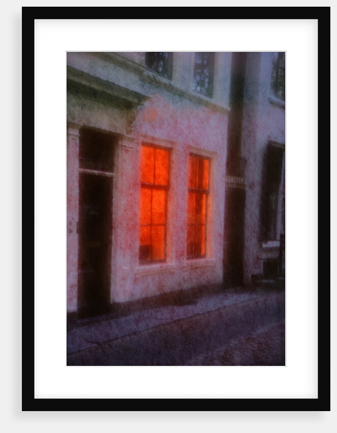 Orange window by Anonymous