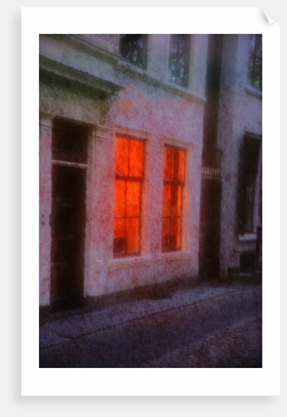 Orange window by Anonymous