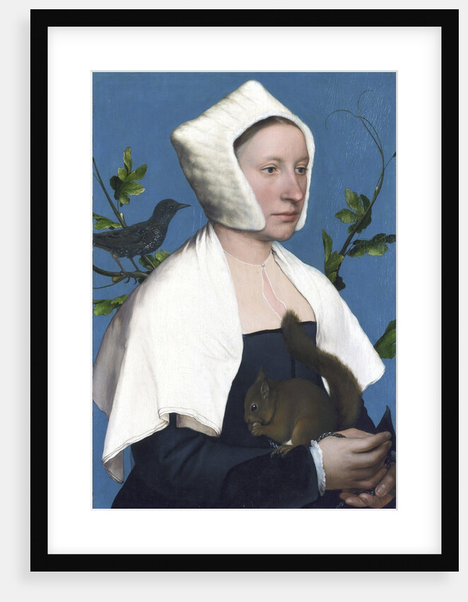 Lady with a Squirrel and a Starling by Hans Holbein The Younger