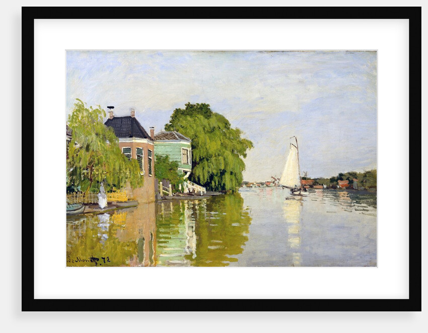 Houses on the Achterzaan by Claude Monet