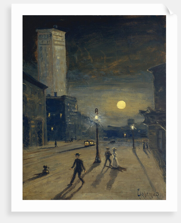 New York at Night by Louis Michel Eilshemius