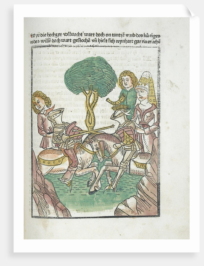Woodcut illustration from Medieval book by Anonymous