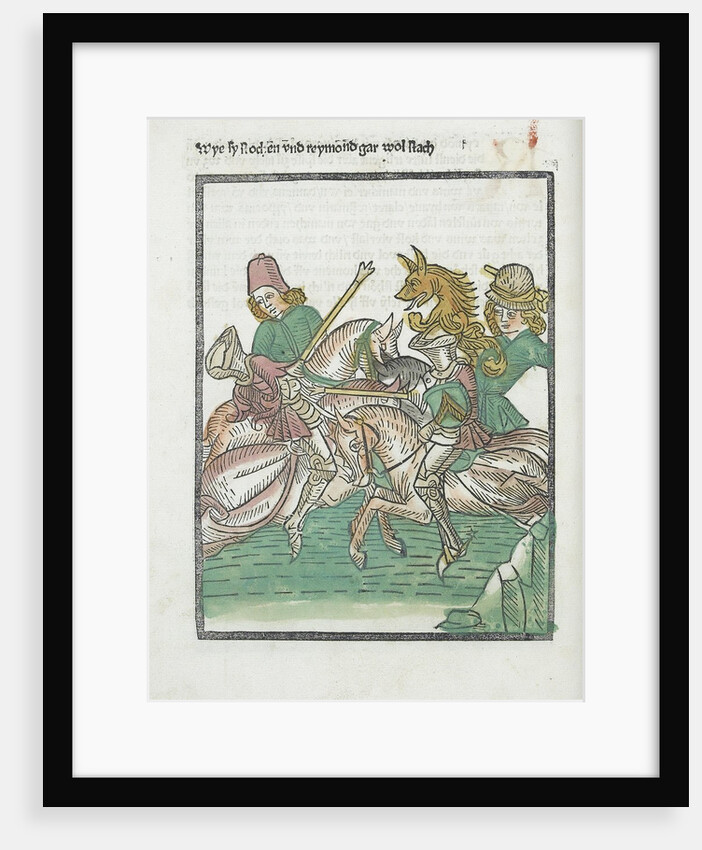 Woodcut illustration from Medieval book by Anonymous