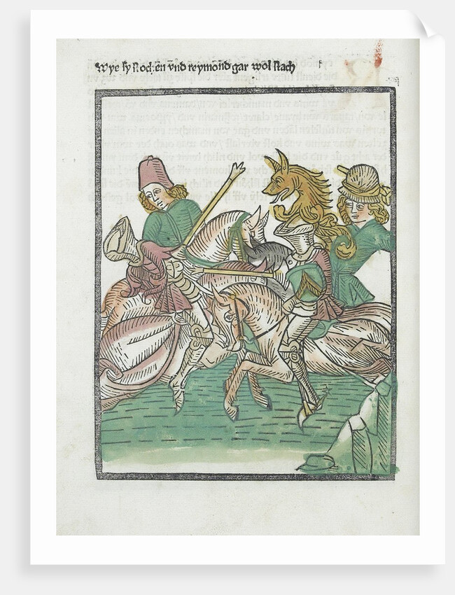 Woodcut illustration from Medieval book by Anonymous