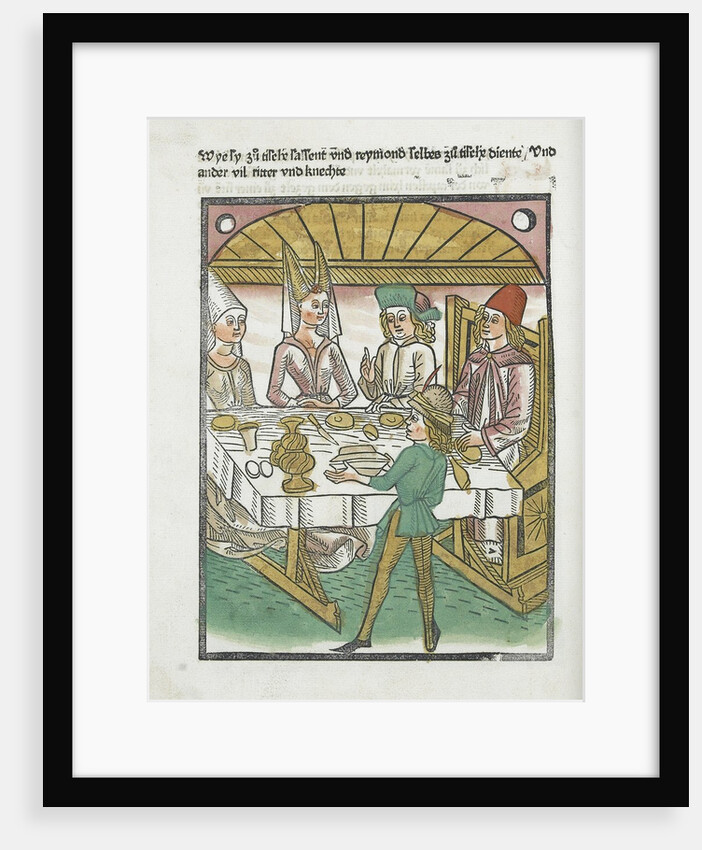 Woodcut illustration from Medieval book by Anonymous