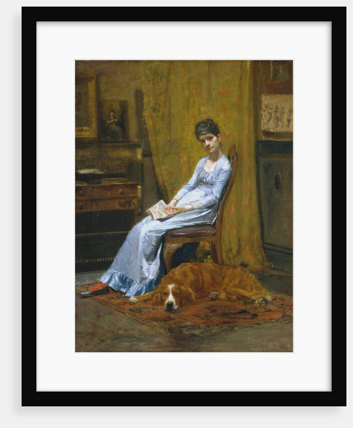 The Artist's Wife and His Setter Dog by Thomas Eakins