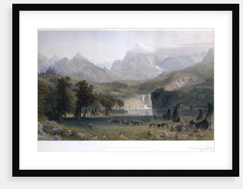 The Rocky Mountains, Lander's Peak by Albert Bierstadt