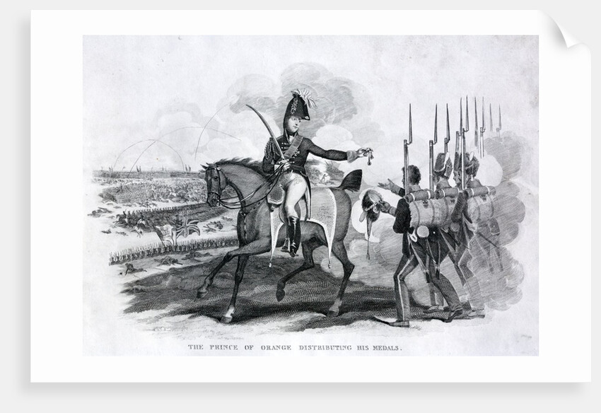 The Prince of Orange distributing his medals by Anonymous