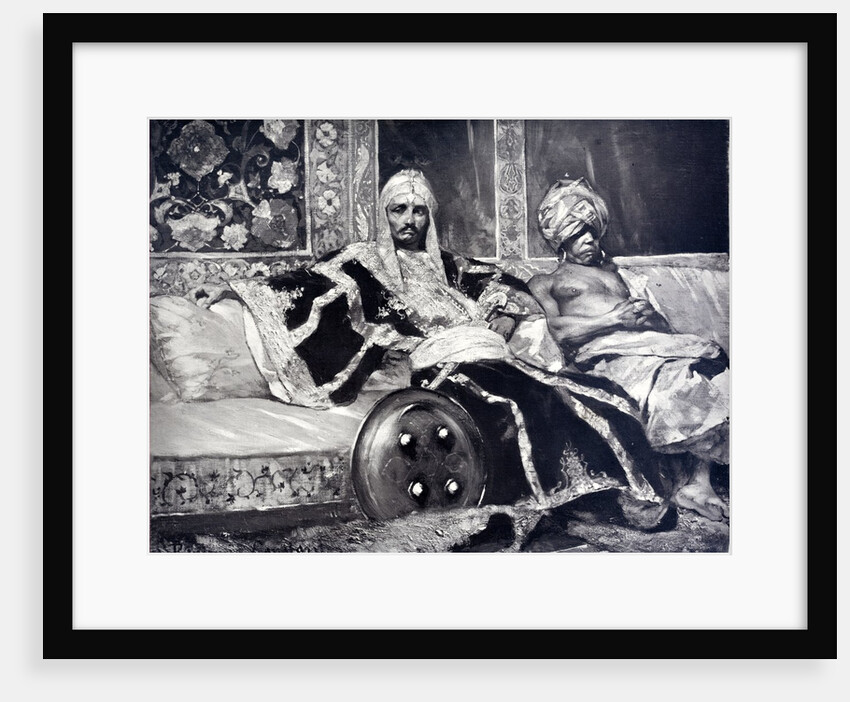 Janissary seated next to a Eunuch by Anonymous