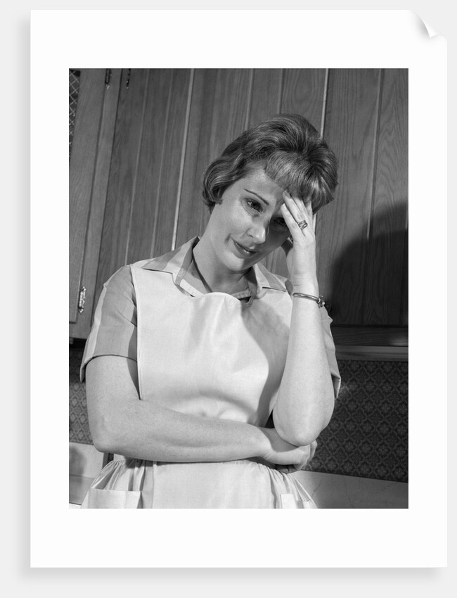 1960s housewife with headache by Anonymous