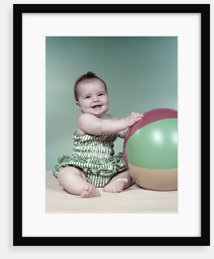 1960s baby beach ball bathing suit by Anonymous